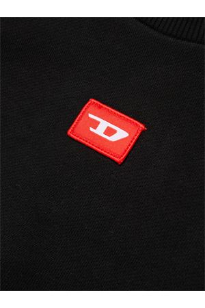 black cotton sweatshirt DIESEL KIDS | J026290GEADK900